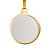 ENFEITE BOLA OURO C/MDF SUBLIMAÇÃO 3MM UN - Imagem 1