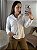 Camisa tricoline acinturada Joseane - Imagem 5