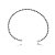 Bracelete torcido liso branco - Imagem 1
