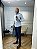 Calça masculina sarja chino slim skinny com elastano - Imagem 7