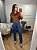 Calça jeans reta com cinto Ana - Imagem 1