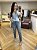 Calça jeans mom marmorizada - Imagem 1