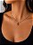 Choker riviera letra A bicolor - Imagem 1