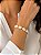 Pulseira pérolas dourado - Imagem 1
