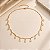 Choker gota cristais dourado - Imagem 2