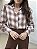 Camisa alfaiataria de viscose xadrez - Imagem 1