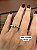 Anel detalhe em x bicolor - Imagem 1