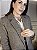 Blazer acinturado pied poule Diana - Imagem 1