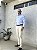 Camisa social masculina slim fit fibra de bambu azul - Imagem 2