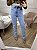Calça jeans reta com lycra Stella - Imagem 1