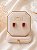 Brinco crav. pink dourado - Imagem 1