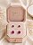 Dupla de brincos crav. pink branco - Imagem 1