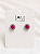 Brinco crav. pink branco - Imagem 2