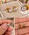 Brinco ponto de luz G 6mm dourado - Imagem 2