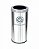 Lixeira em Aço Inox Com Aro Pintado 22L - C29 - Imagem 3