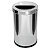 Lixeira Em Aço Inox com Tampa Aro Meia Luz 13,5L - OR4 - Imagem 1