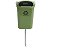 Lixeira Individual Para Coleta Seletiva 50L Com Poste - ST8 - Imagem 1