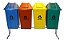 Conjunto Para Coleta Seletiva 60L Com 4 Lixeiras - ST16 - Imagem 1