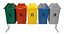 Conjunto Para Coleta Seletiva 60L Com 5 Lixeiras - ST17 - Imagem 1