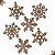 Enfeites Flocos de Neve 30 Unidades - Imagem 1