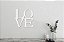 Placa - Decorativa - Escrita - Love - Imagem 3