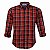 Camisa Masculina Xadrez Manga Longa Made in Mato Vermelho - Imagem 1