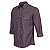 Camisa Masculina Xadrez Marrom Manga Longa com Bolso Tricoline - Imagem 2