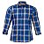 Camisa Masculina Xadrez Manga Longa Made in Mato Azul Médio - Imagem 1