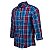 Camisa Masculina Xadrez Manga Longa Made in Mato Azul - Imagem 2