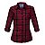 Camisa Feminina Xadrez Manga Longa Made in Mato Vermelha - Imagem 1