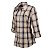 Camisa Feminina Xadrez Manga Longa Made in Mato Bege - Imagem 2
