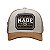 Boné Infantil Trucker Made in Mato Badge Bege - Imagem 2