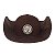Boné Cap Hat Made in Mato Country Patch Redondo Marrom - Imagem 1