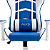 CAD. GIR. GAMER MX5 MYMAX C/BRACO BC/AZUL MARINHO MGCH-MX5/BLMR - Imagem 2