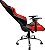 CAD. GIR. GAMER MX7 MYMAX C/BRACO PRETO/VERMELHO - Imagem 5