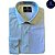 Camisa Masculina Social Azul Mescla  Manga Longa T&C Upper - Imagem 1