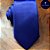 Gravata semi Slim 7cm Azul Feita no Brasil Cetim / Oxford - Imagem 8