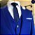 Terno Masculino Slim Fit Azul Royal Completo Corte italiano - Imagem 4