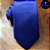 Gravata Semi-Slim 7.5cm Azul Royal Acetinado Feito no Brasil - Imagem 4