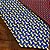 Gravata de Seda Foulard Azul / Marsala Dog Tradicional Larga - Imagem 3