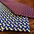 Gravata de Seda Foulard Azul / Marsala Dog Tradicional Larga - Imagem 2