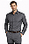 Camisa Masculina Social Cinza Slim Fit Manga Longa - Imagem 1