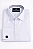 Camisa Social Branca de Punho Duplo p/ Abotoaduras T&C 100% Algodão Fustão - Imagem 2