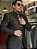 Terno Slim Masculino Preto Poliviscose Encerado T&C C. Italiano - Imagem 4