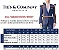 Terno Slim Masculino Preto Poliviscose Encerado T&C C. Italiano - Imagem 6
