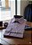 Camisa Masculina Social Roxa Manga Longa Diament - Imagem 3