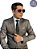 Terno masculino Chumbo Slim PV Príncipe de Gales T&C - Imagem 1