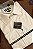 Camisa Masculina Social Bege Creme Manga Longa Diament - Imagem 3