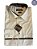 Camisa Masculina Social Bege Creme Manga Longa Diament - Imagem 1