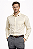 Camisa Masculina Social Bege Creme Manga Longa Diament - Imagem 1